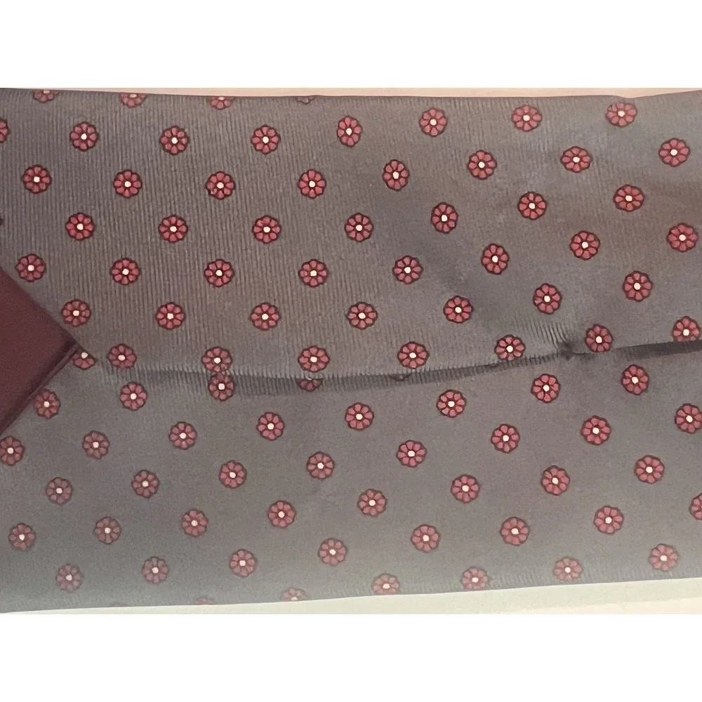Thomas Scott Envoy Grey Red Navy Blue Patterned Men's Geometric Silk‎ Tie Lot
